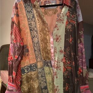 We The Free Multicolor Patchwork Shirt